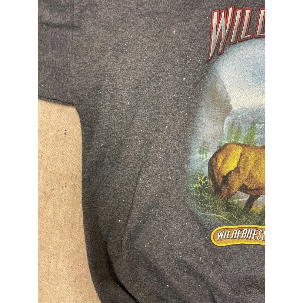 Vintage Wild Mountain Sweatshirt mens xl grey 1990s deer mountains - Picture 3 of 7